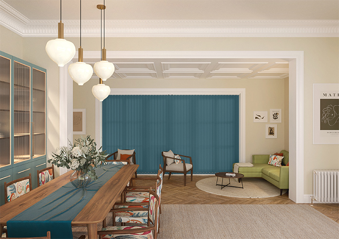 Roma, Teal - Vertical Blind - Image 9